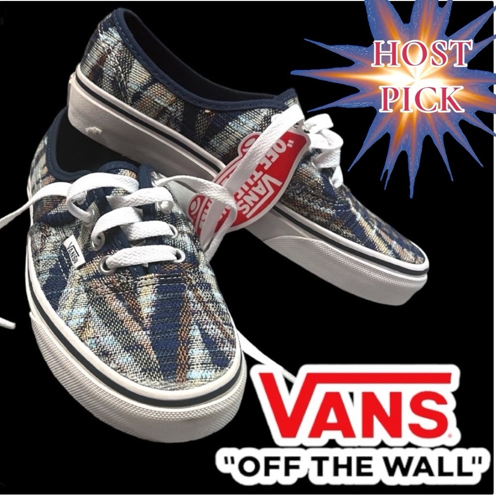 🎉HP🎉 NWB Vans Authentic woven chevron design sneakers. Women’s 5.5 (M4)